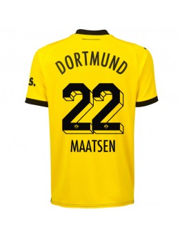 Moški Nogometna dresi replika Borussia Dortmund Ian Maatsen #22 Domači 2023-24 Kratek rokav